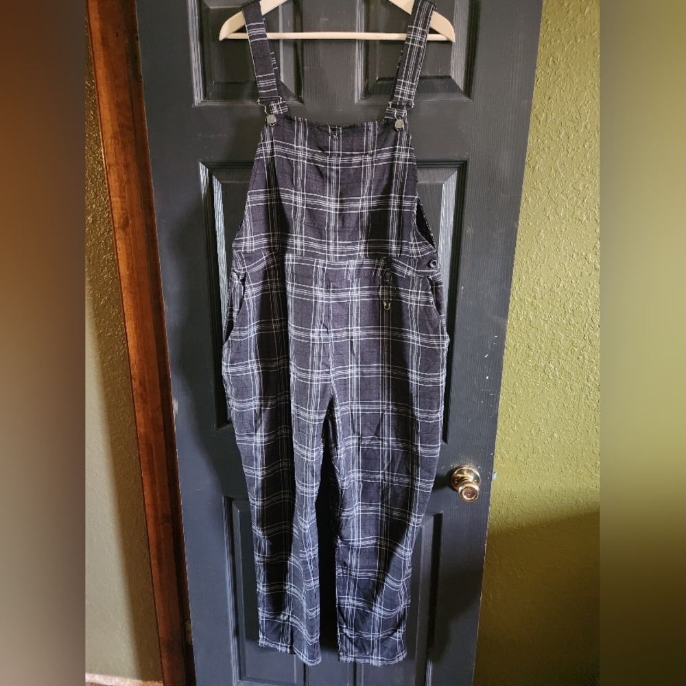 Plaid Overalls